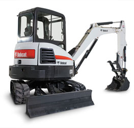 Bobcat_E35_with_Bucket_and_angle_blade